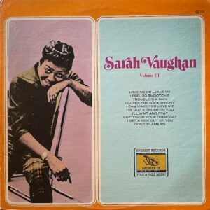 Sarah Vaughan Vol lll