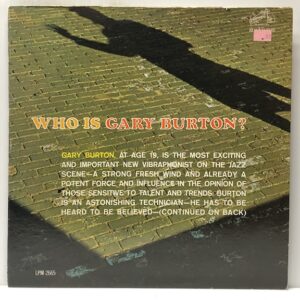 Who Is Gary Burton (USED LP)