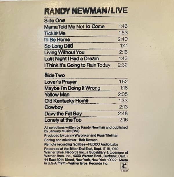 Live (USED LP)
