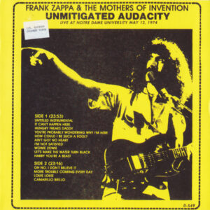 Unmitigated Audacity (CD)