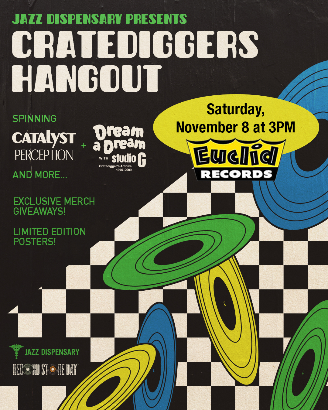 Jazz Dispensary Cratediggers Hangout Event, November 8