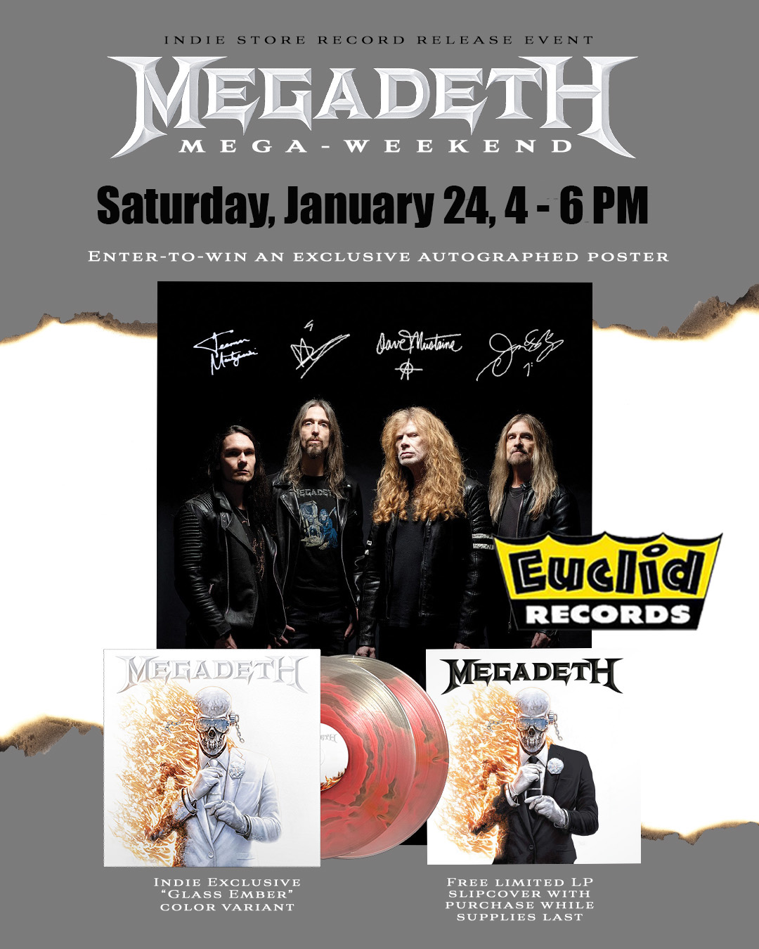 Megadeth Release event at Euclid Records