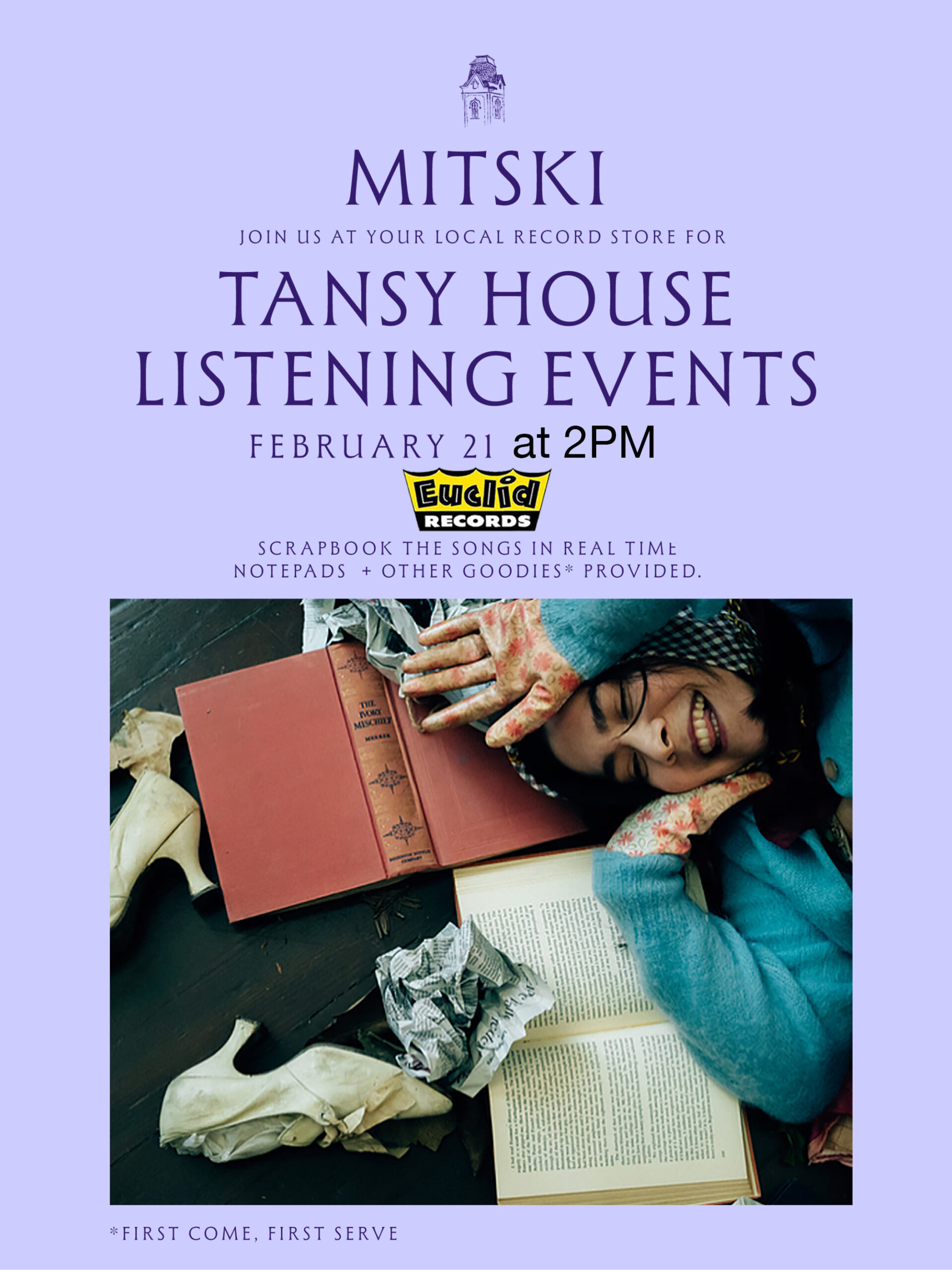 Euclid Records Mitski Listening Event February 21 at 2PM