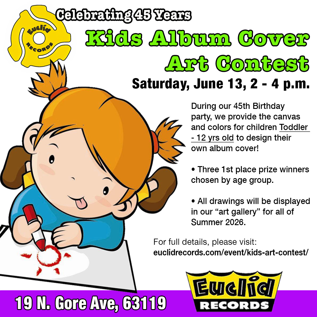 Kids Album Art Drawing Contest at Euclid Records June 13, 2026