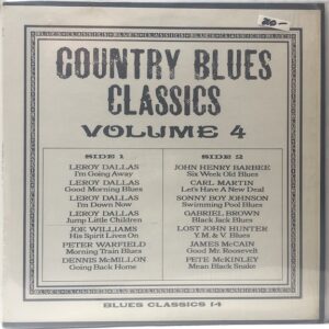 Country Blues Classics Vol 4 (USED LP)
