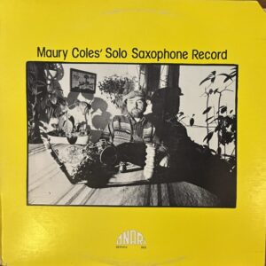 Solo Saxophone Record (USED LP)